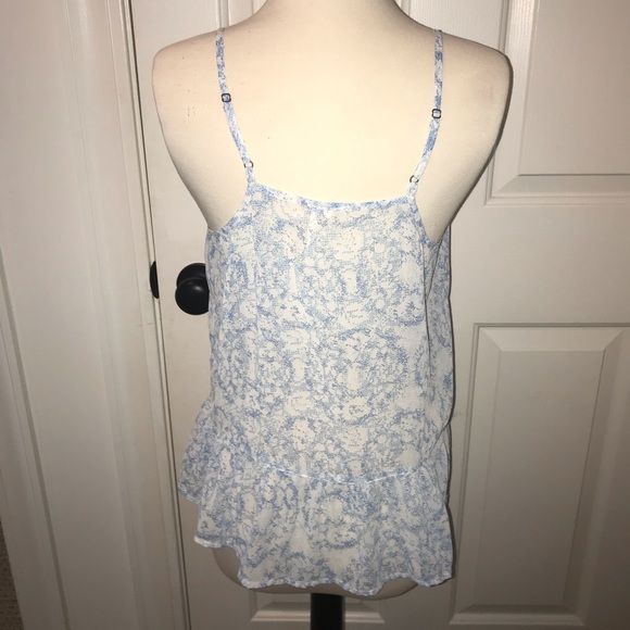 Frenchi blue and white tank top - Picture 3 of 6